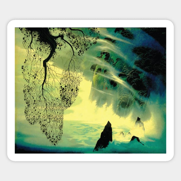 eyvind earle Sticker by QualityArtFirst